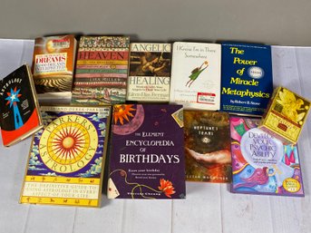 Set Of Books On Dreams, Psychic Ability, Heaven, And Astrology And Fairies Oracle Cards