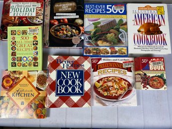 Set Of 9 Books On The Best Of Cooking, Best Recipes, Better Homes New Cook Book