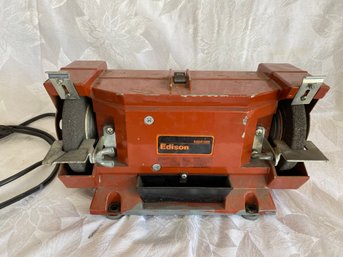 Vintage McGraw-Edison Workbench Grinder Polisher, Model T660216, 3450 RPMs