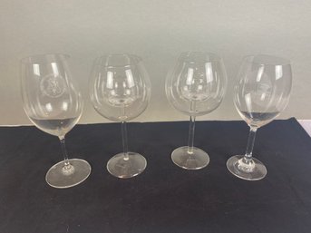 Four Wine Glasses, Two Are Aerating Glasses From The Chevalier Collection