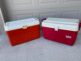 Summer Is Coming! Two Nice Vintage Coolers