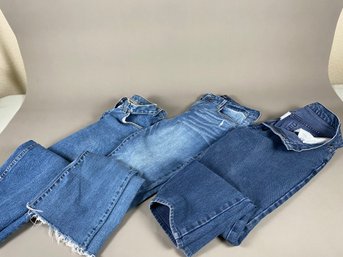 3 Pair Of Kaari And Chico Women's Blue Jeans, Size 8