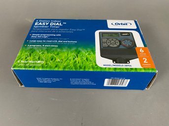 New In The Box Orbit Easy Dial Sprinkler System Controller Timer, 6 Stations