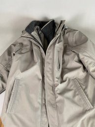 Gray Heavy Weatherproof Brand Coat With Fleece Lining