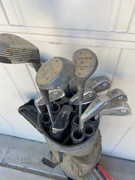 Complete Set Of Spaulding Rebel Golf Clubs With Bag, Balls And Other Accessories