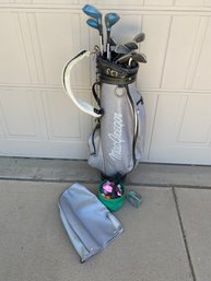 Complete Set Of Spaulding Rebel Golf Clubs With Bag And Balls