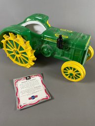 Cute Numbered John Deere Ceramic Planter Or Cookie Jar With COA