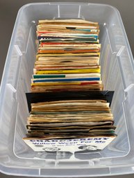 Large Lot Of Vintage 45 RPM Vinyl Records (over 100)