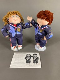 Vintage 1996 Cabbage Patch Kids, Olympikids, Danbury Mint, Champion Track Suits