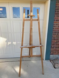 Tall, Adjustable Wooden Easel