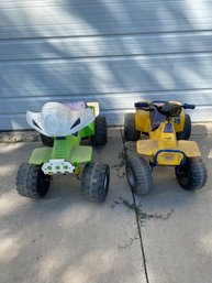 Pair Of Power Wheels, Electric Kid's Toy ATVs, Not Working