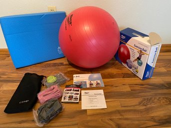 Norco Balance Ball, GymB Resistance Bands And Airex Balance Pad Elite