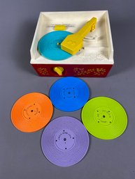 Fisher Price Music Box Record Player And 5 Discs, Child's Toy, Kid's Toy