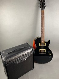 Fantastic Epoch Electric Guitar In Soft-sided Case With Line 6, 15-Watt Amp & Cords