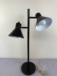 Practical Black Desk Or Accent Lamp With Adjustable Globes