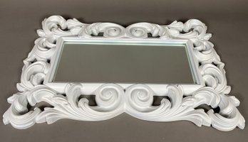 Vintage Ornate White Turner Wall Accessory Mirror