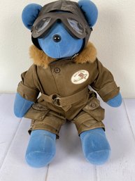 Vintage Spirit Of St Louis Teddy Bear Charles Lindbergh In Flight Suit With Goggles
