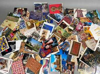 Dozens Of Postcards Featuring Travel, Art, People, Fabrics, Animals And More