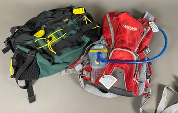 Very Nice Unused Camelback Hydration Backpack And Mountainsmith Fanny Pack