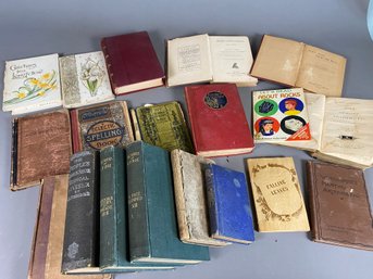 Collection Of Vintage And Antique Books - Poetry, Spelling, Literature, Classics