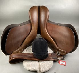 Crosby Lexington All Purpose English Saddle With Narrow To Medium Tree, Leathers, Girth, Stirrups & Blanket