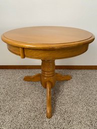 Pretty Round Wooden Side Table