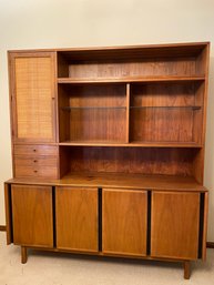 Incredible Mid-century Modern Dillingham Esprit Two-piece China Hutch & Buffet