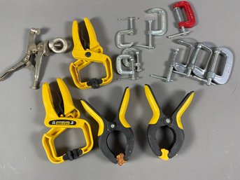 Lot Of Many Woodworking, Craft, Handyman Miscellaneous Small Clamps & Vice Grips, Quick-grip