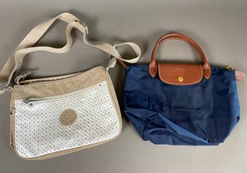 Like New Longchamps Le Pliage France And Kipling Callie Shoulder Or Crossbody Purse Or Bag