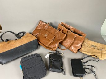 Lot Of Purses, Shoulder Or Crossbody Bags, And Wallets, Mark & Hall, Rosetti, CL America