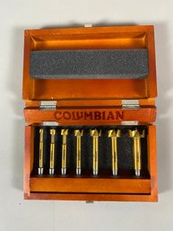 Very Nice, High Quality Set Of Columbia Forstner Bits In Wooden Case, Drilling