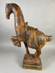 Fantastic Large Horse Figurine Or Statue