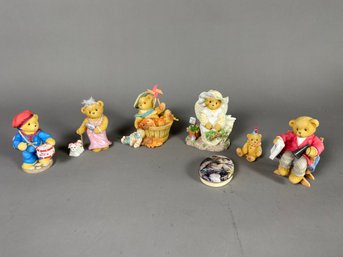 Lot Of Cherished Teddies Figurines - Walter, Pat, Gloria Growlet, Anna Marie, Sport