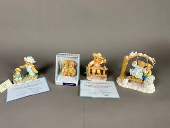 Lot Of Cherished Teddies Figurines - Tex, Lucinda, Randy & Jill, And Best Friends