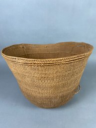 Amazing Brazilian Indian Large Straw Fiber Woven Basket