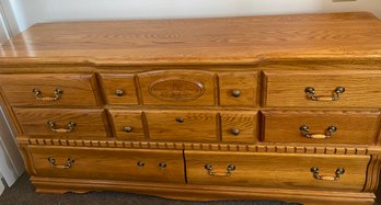 Nice Solid Oak Dresser With Hidden Valuables Drawer By Pacific Frames Incorporated Of Denver