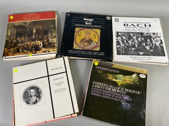 Many Classical, Choral, Symphony & Religious LP Vinyl Record Albums, Bach, Haydn, Mozart,