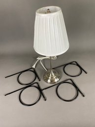 Nice Ikea Metal Lamp And Two Pair Of Contemporary Shelf Brackets