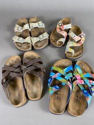 Lot Of 4 Pair Of Ladies Birkenstock Shoes Size 37