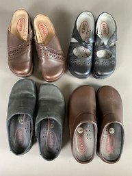 4 Pair Of Ladies Klogs Shoes Size 6-7