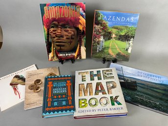 Hardcover & Softcover Coffee Table Books On Native American History, Maps, Scotland, & Travel