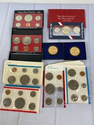 US Mint 1976 Proof Sets, 1972 American Revoluation Bicentennial Coins, Bicentennial Silver Uncirculated Set