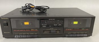 Vintage Technics Two Deck Cassette Deck, Model RS-B17W