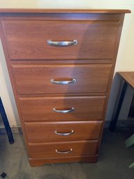 Tall High Boy Bedroom Dresser With 5 Drawers