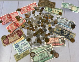 Very Large Quantity And Variety Of Foreign Currency Including Coins And Paper