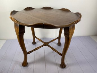 Sturdy Wooden Round Coffee Table