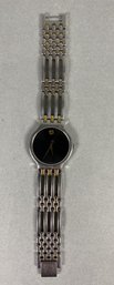 Movado Swiss Quartz Men's Water Resistant Wrist Watch With A Jewel On The Face