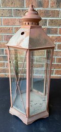 Fantastic Tall Decorative Metal & Glass Lantern