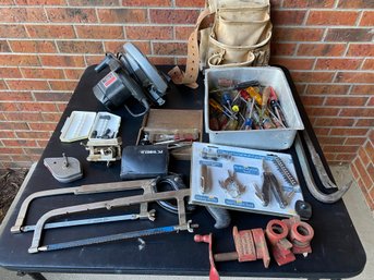 Huge Lot Of Miscellaneous Hand & Power Tools Including A Skil Circular Saw, Many Screwdrivers, & Much More