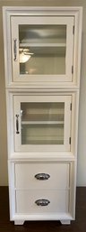 Nice Stacking Storage Cabinets With Glass Doors And Drawers